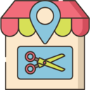 architecture and city,commerce and shopping,maps and location,shop,beauty,beauty salon,map,commerce,location pin,barbershop,hair,salon